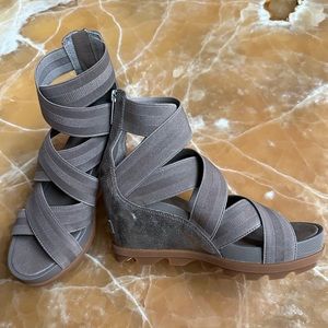 Joanie strap wedges